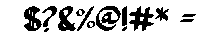 Velocitti Font OTHER CHARS