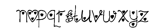 Velove Font LOWERCASE