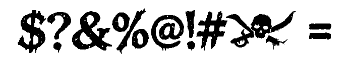 Vengeance at Sea Font OTHER CHARS