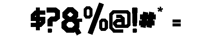 Ventera Font OTHER CHARS