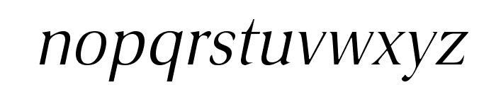 VenturisSansADFLt-Italic Font LOWERCASE