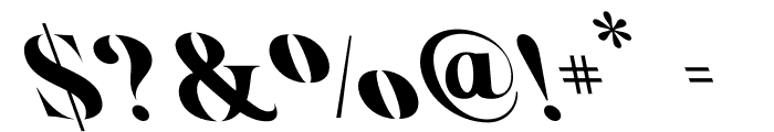 Ventus Oblique Font OTHER CHARS