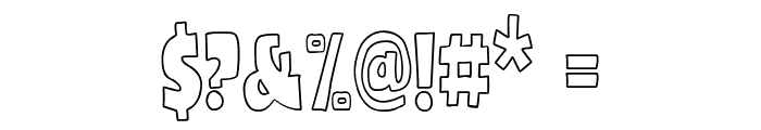 Verde Esperanza Outline Font OTHER CHARS