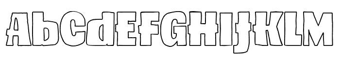 Verde Esperanza Outline Font UPPERCASE