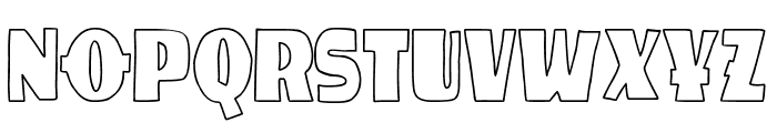 Verde Esperanza Outline Font LOWERCASE