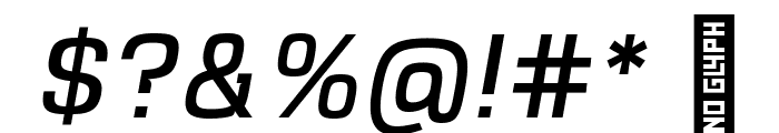 VersaBlock Book Oblique Font OTHER CHARS