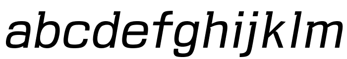 VersaBlock Light Oblique Font LOWERCASE