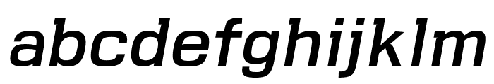 VersaBlock Regular Oblique Font LOWERCASE