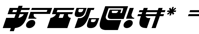 Vertical Horizon Super-Italic Font OTHER CHARS