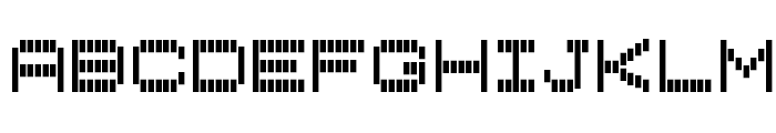 Vertical Tuning Font LOWERCASE