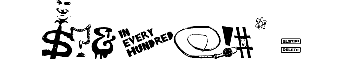 Very very punk font Font OTHER CHARS