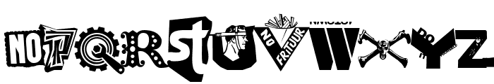 Very very punk font Font UPPERCASE