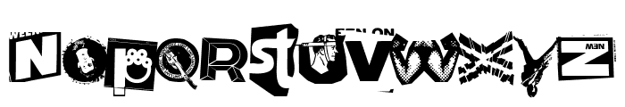 Very very punk font Font LOWERCASE