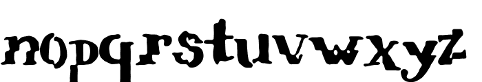 verrutscht Font LOWERCASE