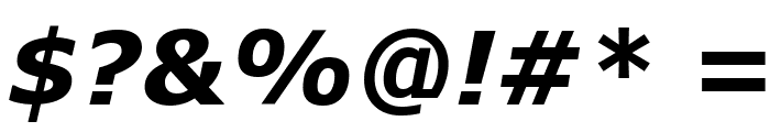 Verdana Bold Italic Font OTHER CHARS