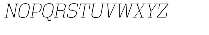 Vectipede Extra Light Italic Font UPPERCASE