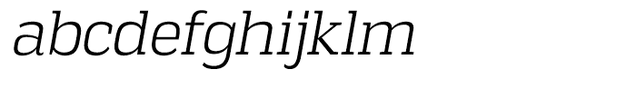 Vectipede Light Italic Font LOWERCASE