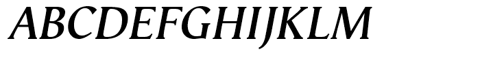Vega Semi Bold Italic Font UPPERCASE