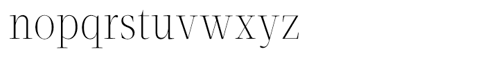 Velino Display Condensed Thin Font LOWERCASE