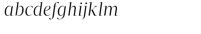 Velino Display Light Italic Font LOWERCASE
