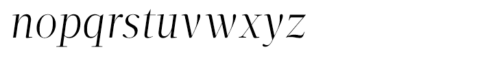 Velino Display Light Italic Font LOWERCASE