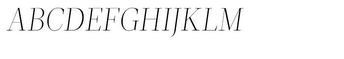 Velino Display Thin Italic Font UPPERCASE