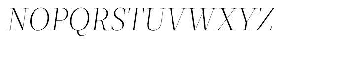 Velino Display Thin Italic Font UPPERCASE