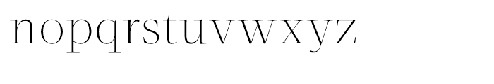 Velino Display Thin Font LOWERCASE