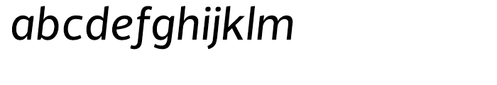 Velino Sans Book Italic Font LOWERCASE