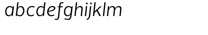 Velino Sans Light Italic Font LOWERCASE