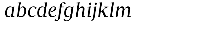 Velino Text Book Italic Font LOWERCASE