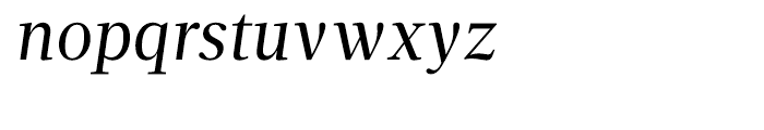 Velino Text Book Italic Font LOWERCASE