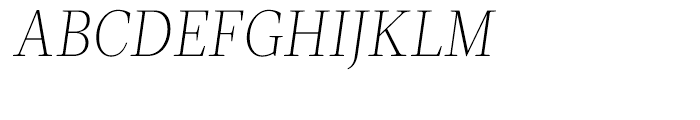 Velino Text Thin Italic Font UPPERCASE