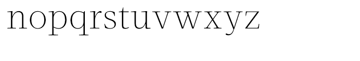 Velino Text Thin Font LOWERCASE