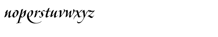 Veljovic Script Medium Font LOWERCASE