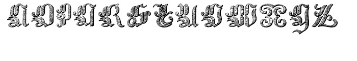 Velvet Gothic Regular Font UPPERCASE