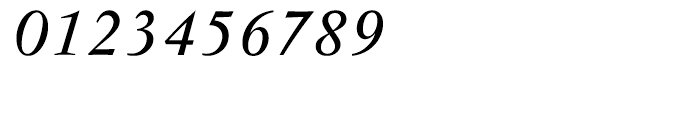 Vendome Regular Italic Font OTHER CHARS