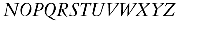 Vendome Regular Italic Font UPPERCASE