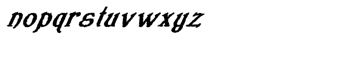 Veneribe Oblique Regular Font LOWERCASE