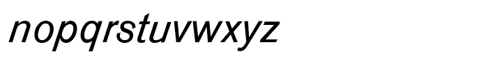 Venus Medium Italic Font LOWERCASE