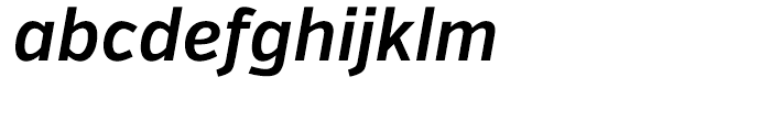 Verb Condensed Semibold Italic Font LOWERCASE
