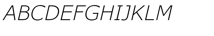 Verdana Pro Light Italic Font UPPERCASE