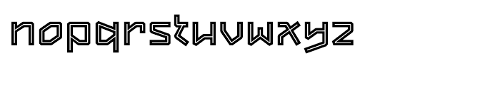 Vertex Inline Font LOWERCASE