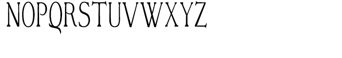 Vertrina Condensed Regular Font UPPERCASE
