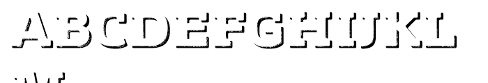Vezus Serif Texture Shadow Font UPPERCASE