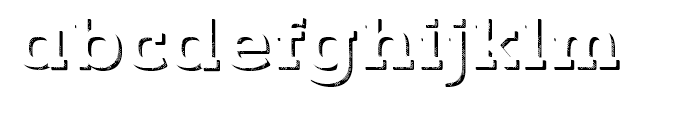 Vezus Serif Texture Shadow Font LOWERCASE