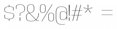 Vectipede UltraLight Font OTHER CHARS