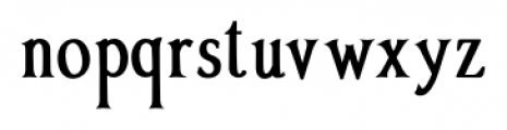 Vectis Miniscule Condensed Font LOWERCASE
