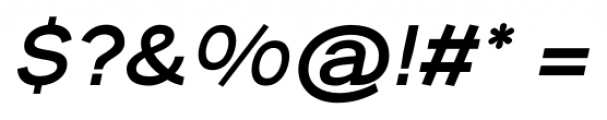 Vedo Medium Italic Font OTHER CHARS