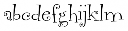 Vegacute Regular Font LOWERCASE